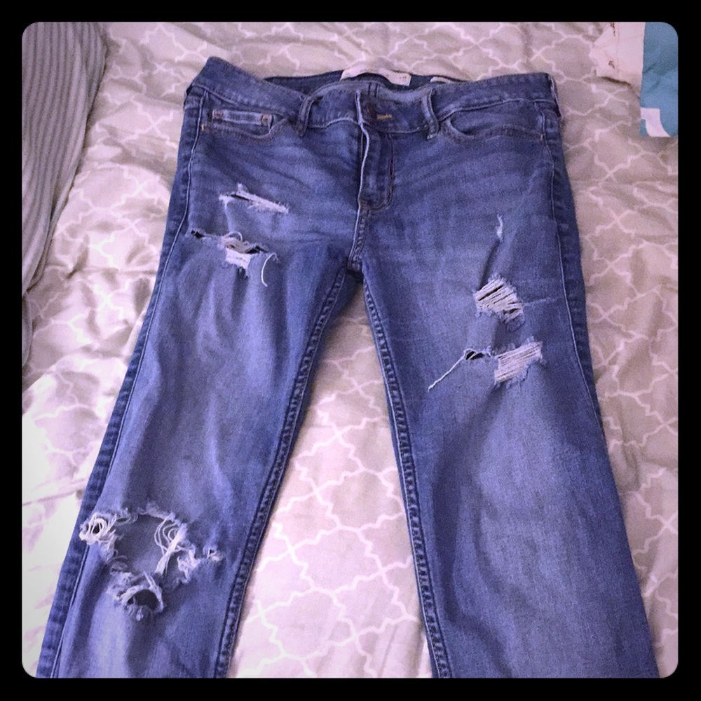 Hollister ripped jeans